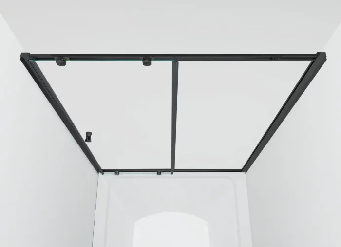 NICOL COMBI Black 90x90 grape Sprchový kout s posuvnými dveřmi