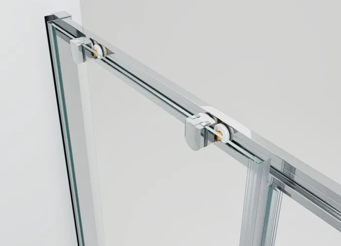 NICOL COMBI II Chrom 90x90x90 Čiré Sprchový kout s posuvnými dveřmi