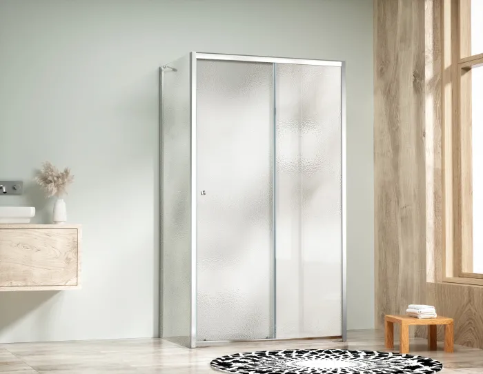 NICOL COMBI II Chrom 80x120x80 Grape Sprchový kout s posuvnými dveřmi