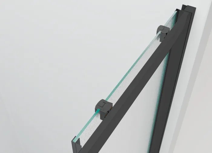 NICOL COMBI Black 90x90 grape Sprchový kout s posuvnými dveřmi