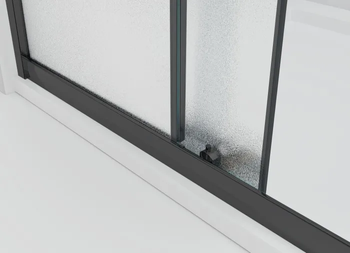 NICOL Black 135 grape Sprchové posuvné dveře do niky černé