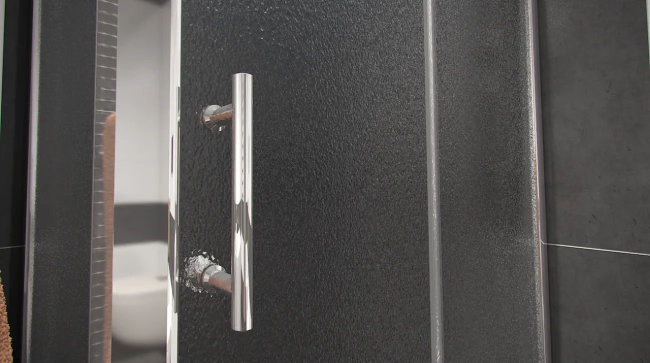 NICOL ROCKY 100x80 grape Well sprchová zástěna obdélníková s mramorovou vaničkou