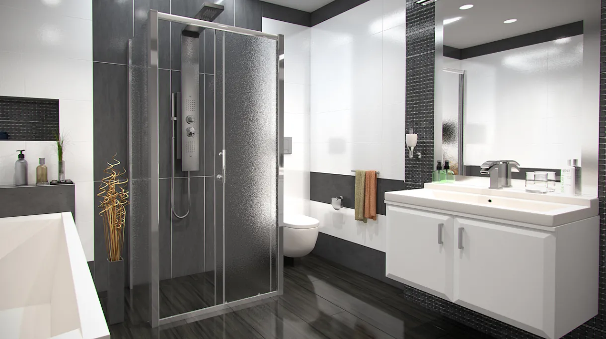 NICOL COMBI II 80x100x80 Grape Well Sprchový kout nástěnný