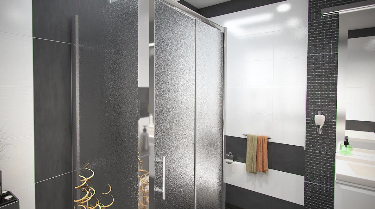 NICOL COMBI II 80x100x80 Grape Well Sprchový kout nástěnný