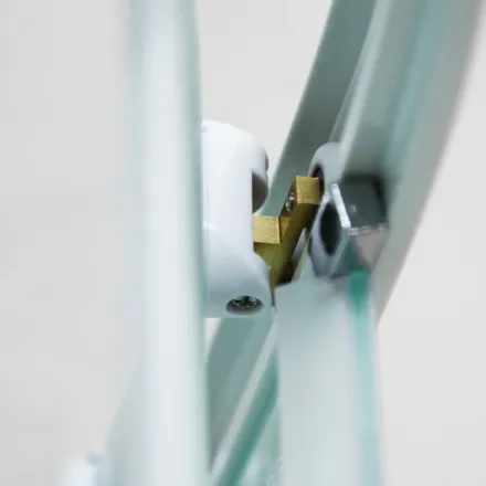 NOTRE ROCKY 100 BÍLÝ Sprchový box čtvrtkruhový s mramorovou vaničkou