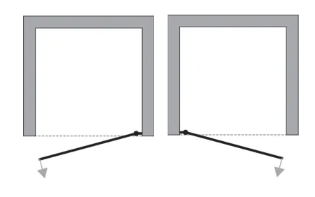 ALFA 80 Čiré Sprchové dveře do niky