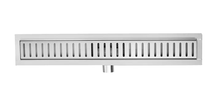 L-DRAINWELL 100 Chrom Odtokový podlahový žlab, žebřík