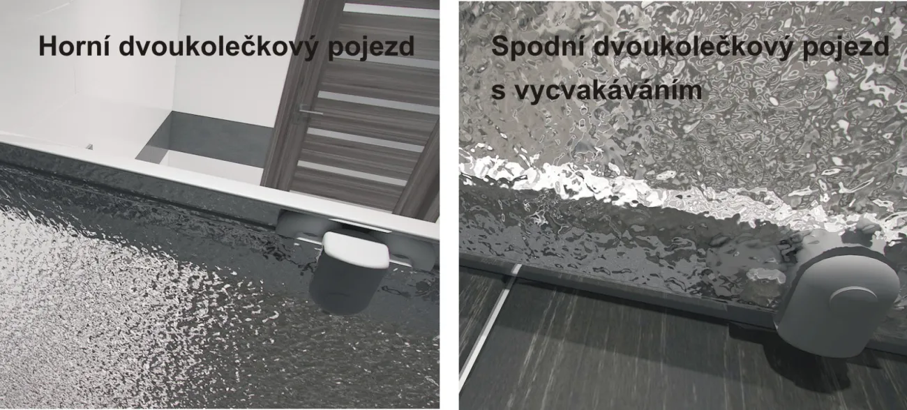 NICOL COMBI II 80x100x80 Grape Well Sprchový kout nástěnný