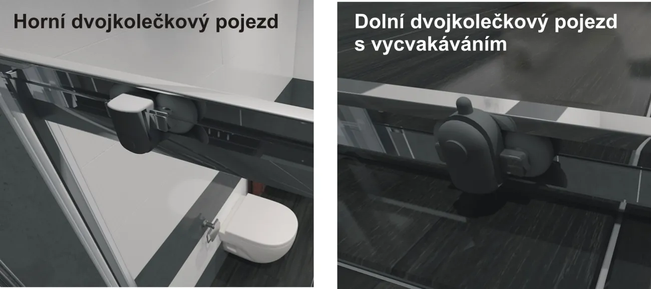 NICOL ROCKY 120x90 čiré Well sprchová zástěna obdélníková s mramorovou vaničkou