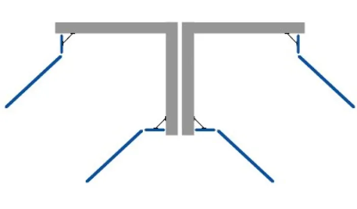 RIKA DUE 100x100 Čiré Sprchová zástěna otevírací čtvercová