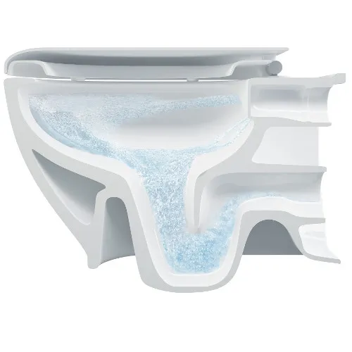 BRILLA závěsná WC mísa s bidet. sprškou, Rimless, 36,5x53 cm, bílá