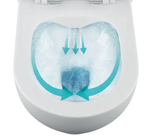 BRILLA závěsná WC mísa s bidet. sprškou, Rimless, 36,5x53 cm, bílá