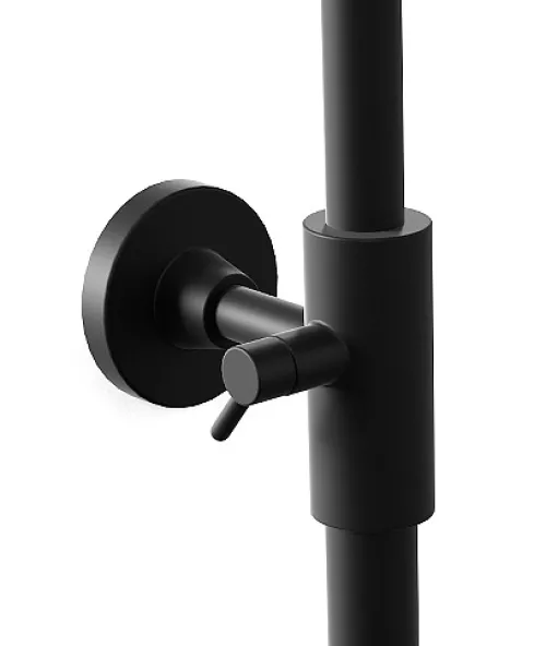 EAST Black Sprchový set s termostatickou baterií - kulatý- černý