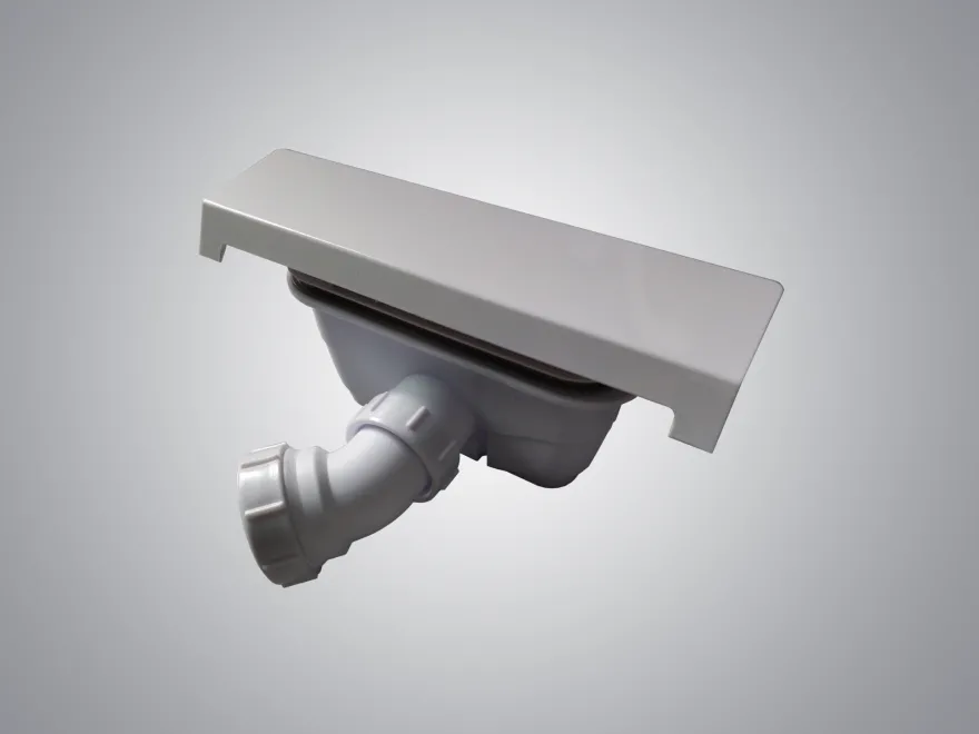 HARD 90x90x3,5 čtvrtkruhová mramorová vanička