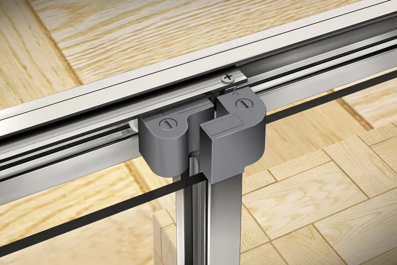 AFTER 120 Clear Třídílné posuvné sprchové dveře