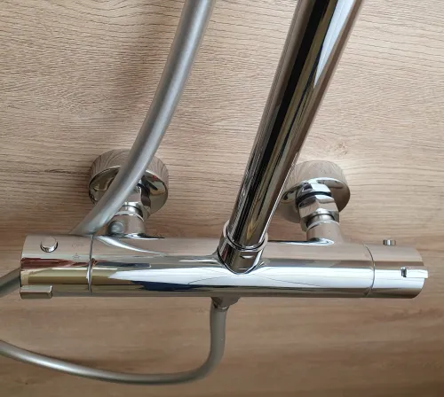 EAST Chrom Sprchový set s termostatickou baterií - kulatý