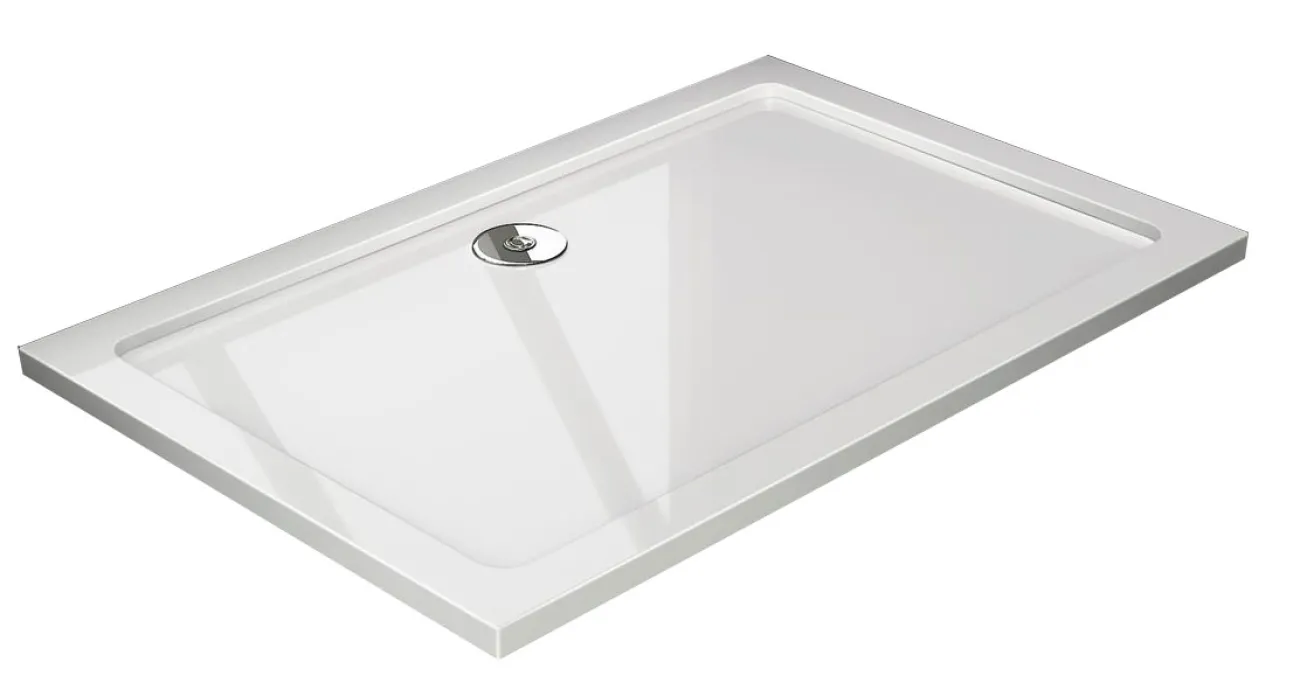 NICOL ROCKY 120x90 čiré Well sprchová zástěna obdélníková s mramorovou vaničkou