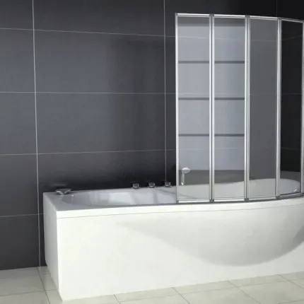 DANCE 4 Vanová zástěna čtyřdílná skládací 80x140