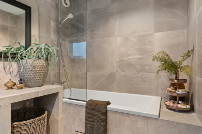 JET NEW Black 65 x 140 cm Vanová zástěna jednodílná