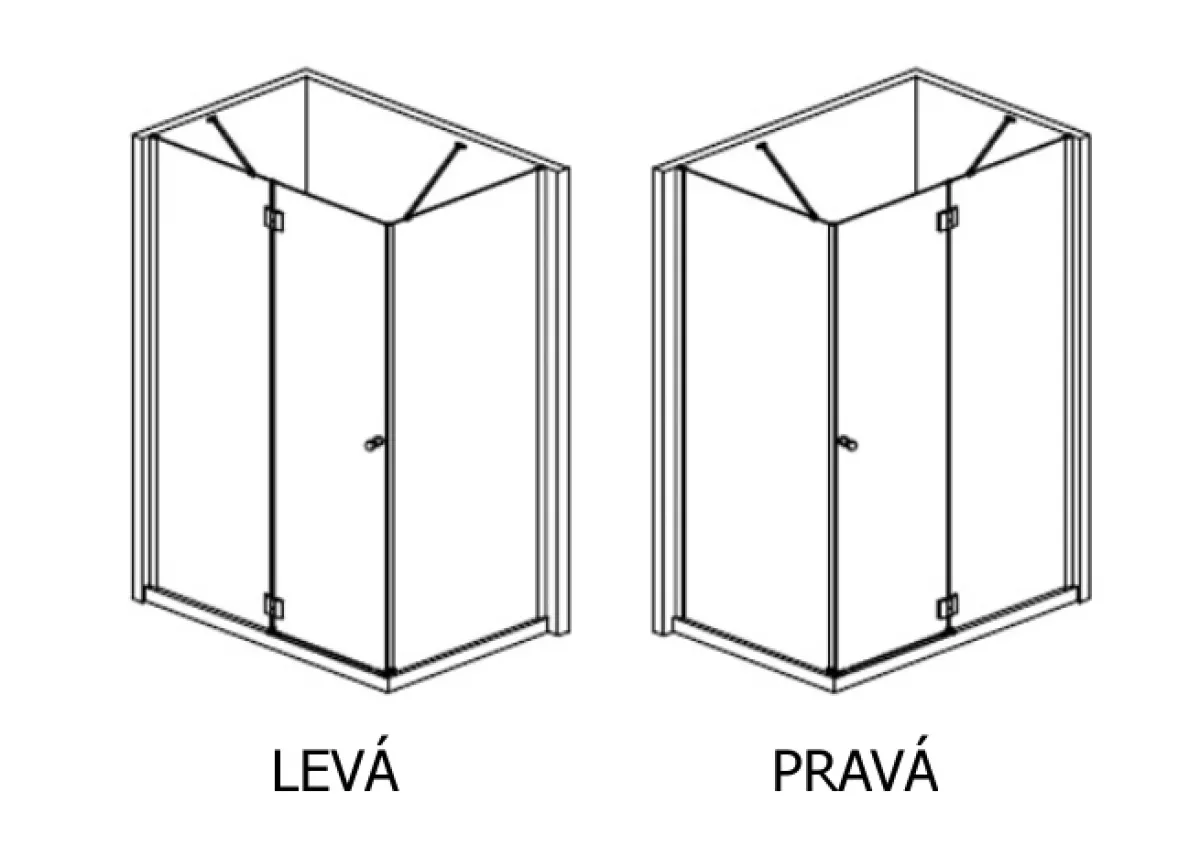DAMOX 100 x 80 Well Sprchová zástěna obdélníková