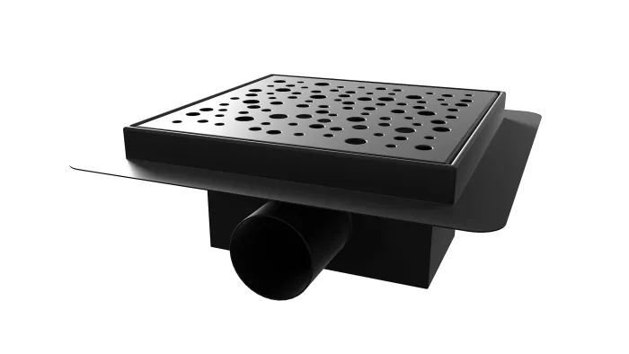 B-SQUARE 15 Black Odtoková vpusť - čtverec