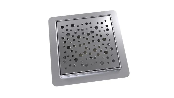B-SQUARE 15 Chrom Odtoková vpusť - čtverec