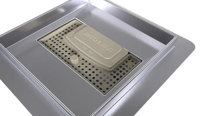 B-SQUARE 15 Chrom Odtoková vpusť - čtverec