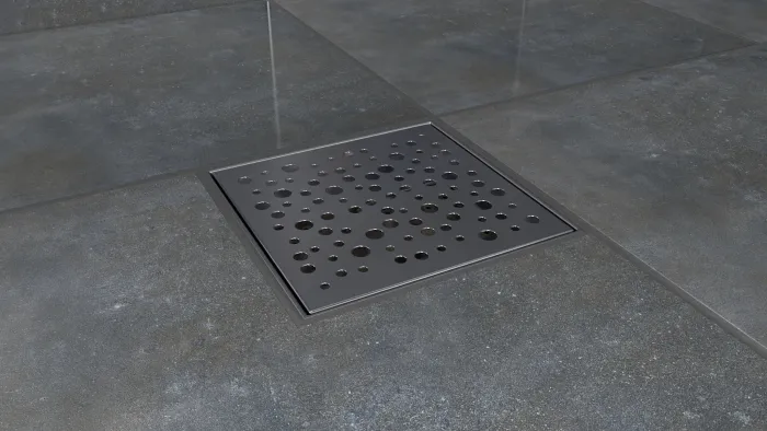 B-SQUARE 15 Chrom Odtoková vpusť - čtverec