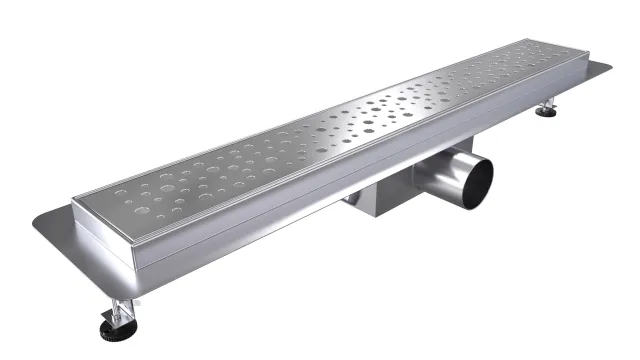 B-DRAINWELL 70 Chrom Odtokový podlahový žlab, bublinky