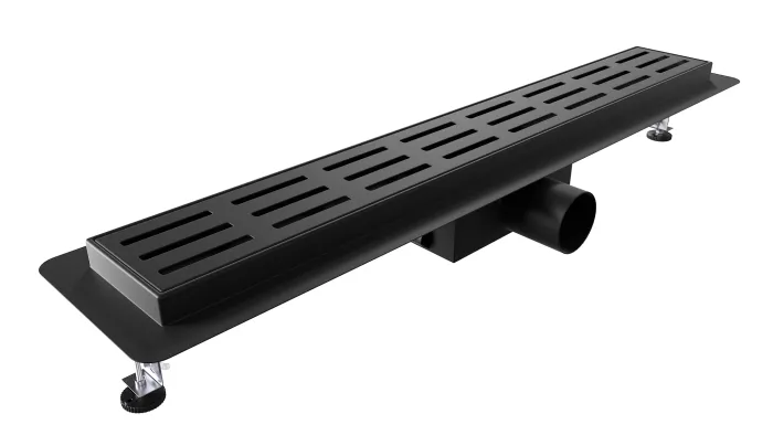 C-DRAINWELL 70 Black Odtokový podlahový žlab, kostky