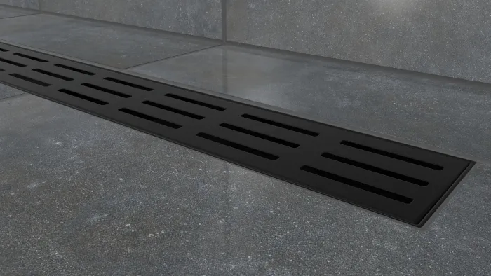 C-DRAINWELL 70 Black Odtokový podlahový žlab, kostky