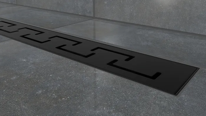 G-DRAINWELL 80 Black Odtokový podlahový žlab, řecko