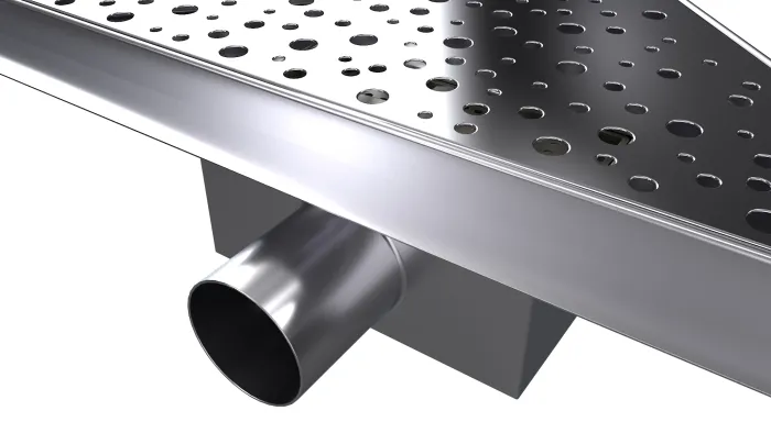 B-TRIANGL 30 Chrom Odtoková vpusť rohová