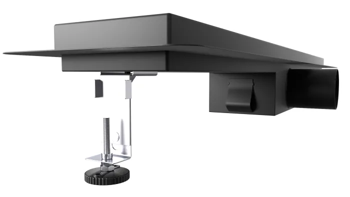 W-DRAINWELL 50 Black Odtokový podlahový žlab, vlnky