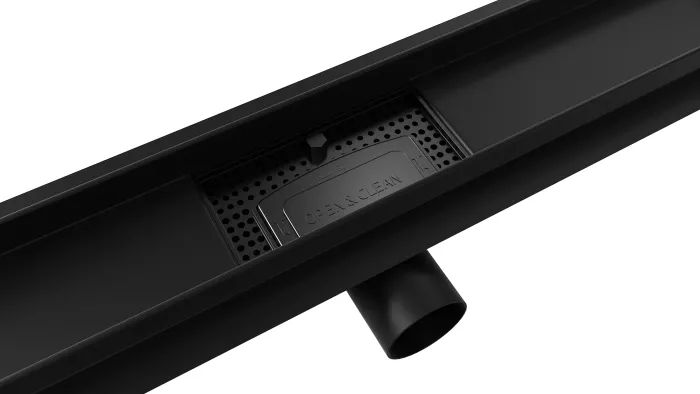 B-DRAINWELL 70 Black Odtokový podlahový žlab, bublinky